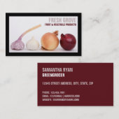 Knoblauch, Greengroceros Visitenkarte (Vorne/Hinten)