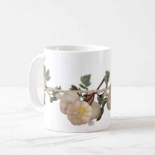 Knoblauch Kaffeetasse (Vorderseite Links)