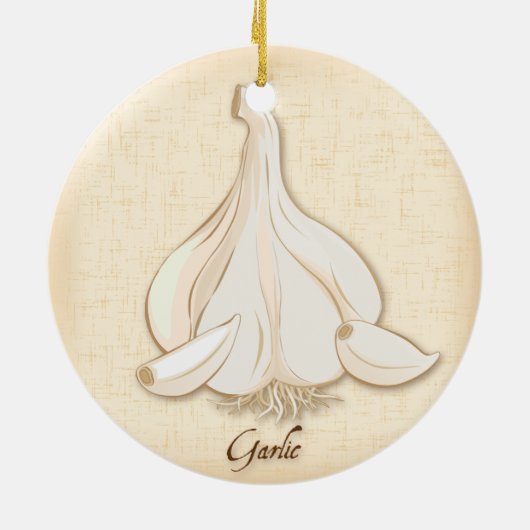 Knoblauch Keramikornament (Hinten)