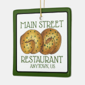 Knoblauch Knoblauch Brot Roll Italienisches Restau Keramikornament (Links)