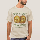 Knoblauch Knoblauch Brot Roll Italienisches Restau T-Shirt (Vorderseite)
