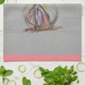 Knoblauch Liebhaber Küche Handtuch (Gefaltet)