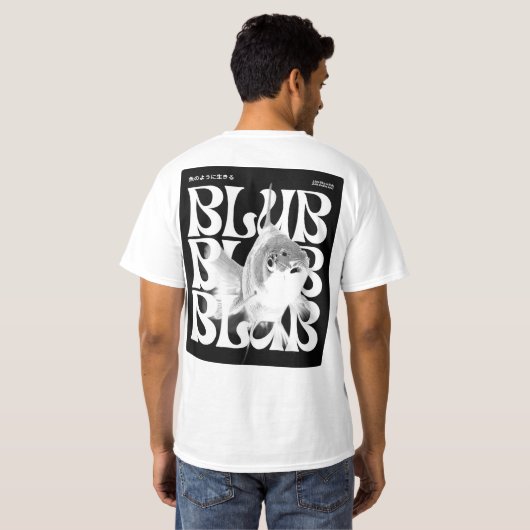 Knoblauch Life - Kill Grunge Fish Quote T - Shirt (Schwarz voll)