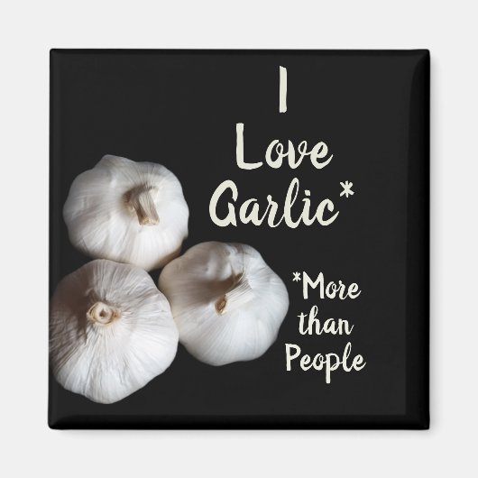 Knoblauch Lover Spaß Kulinarisch fotografisch Magnet (Vorne)