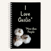 Knoblauch Lover Spaß Kulinarisches Fotomotive Notizblock (Vorderseite)