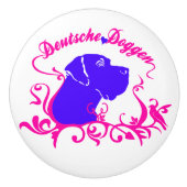 Knoblauch mit großer Däne Keramikknauf (Vorderseite)