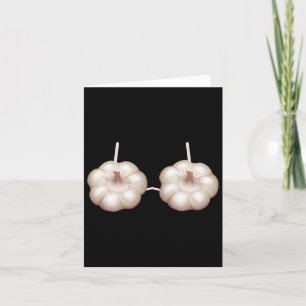 Knoblauch-Outfit-BH Lustiges Halloween-Kostüm Frau Karte