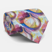 Knoblauch-Porträt-Collage malend künstlerisch Krawatte (Gerollt)