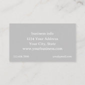 Knoblauch-Tinte Art Visitenkarte (Rückseite)