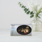 Knoblauch und Chili Pfeffer Visitenkarte (Stehend Vorderseite)