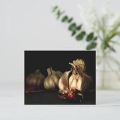 Knoblauch und Chili Pfefferwürze Postkarte (Stehend Vorderseite)