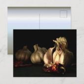 Knoblauch und Chili Pfefferwürze Postkarte (Vorne/Hinten)