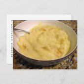 Knoblauch-und Käse-Korn-Rezept Postkarte (Vorne/Hinten)