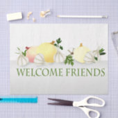 Knoblauch und Zwiebeln Küche Decoupage Seidenpapier (Handwerk)