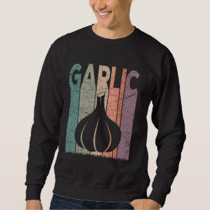 Knoblauch Vintage Knoblauchbauer Retro Gemüse Baue Sweatshirt