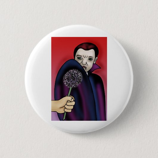 Knoblauch-Warzen vor dem Vampir-Biss Button (Vorderseite)