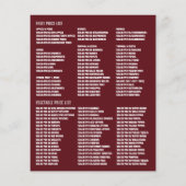 Knoblauch, Werbung für Lebensmittelhändler Flyer (Hinten)