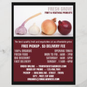 Knoblauch, Werbung für Lebensmittelhändler Flyer (Vorne)