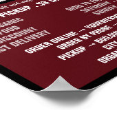 Knoblauch, Werbung für Lebensmittelhändler Poster (Ecke)