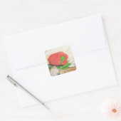 Knoblauch, Zwiebeln und Pfeffer Quadratischer Aufkleber (Umschlag)