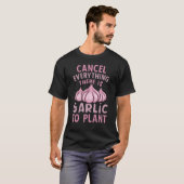 Knoblauchanbauer Gemüsegärtner Knoblauch T-Shirt (Vorne ganz)