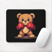 Knoblauchbär mit Boxhandschuhen für einen stinkend Mousepad (Mit Mouse)