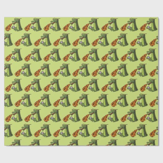 Knoblauchdragon Geschenkpapier (Flach)