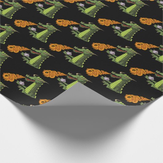 Knoblauchdragon Geschenkpapier (Ecke)