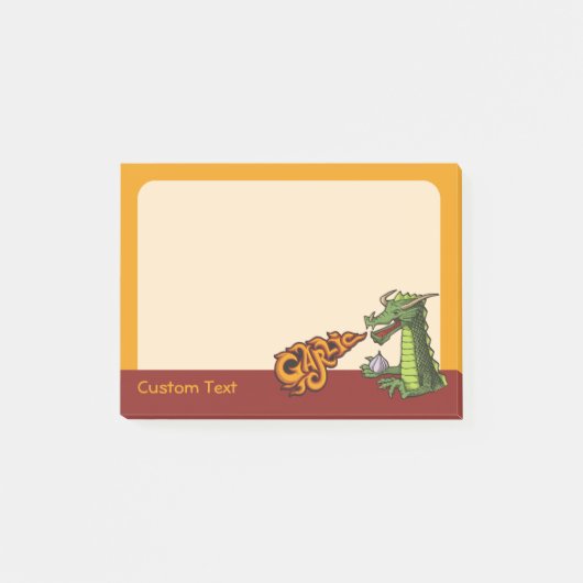 Knoblauchdragon Post-it Klebezettel (Vorderseite)