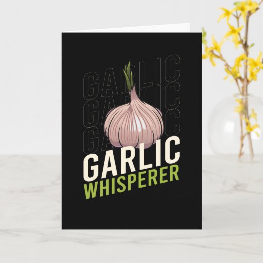 Knoblaucher Knoblauch Gemüsekoch Karte (Gelbe Blume)