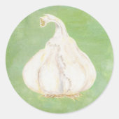 Knoblauchkleber Runder Aufkleber (Vorderseite)