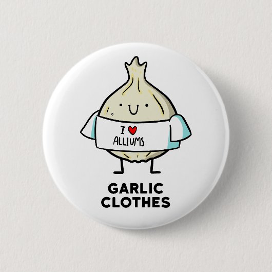 Knoblauchkleidung Niedlich Allium Puppe Button But (Vorderseite)