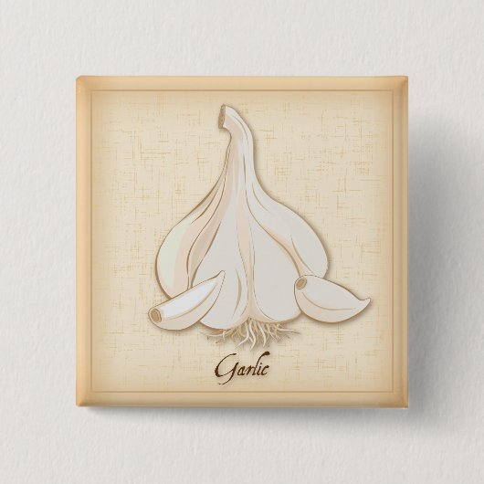 Knoblauchknopf Button (Vorderseite)