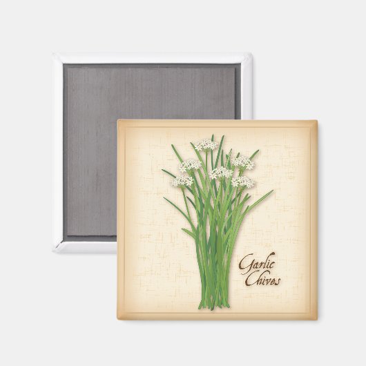 Knoblauchkraut Magnet (Vorderseite/Rückseite)