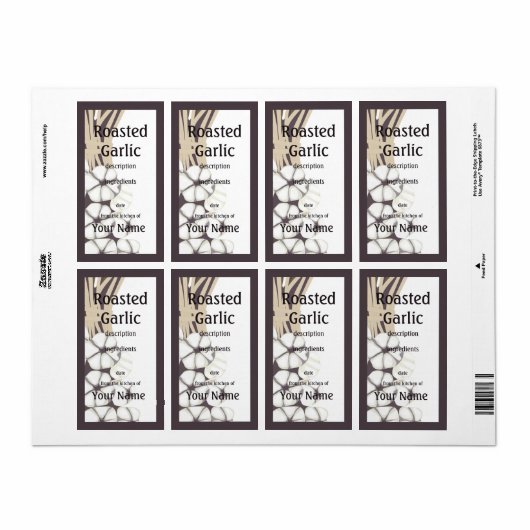 Knoblauchküchensiegel geröstet (Vorne)