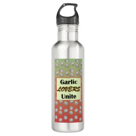 Knoblauchliebhaber vereint edelstahlflasche