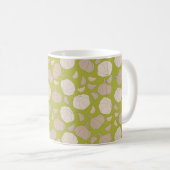 Knoblauchmuster - Knoblauchzehe und Bulle Kaffeetasse (VorderseiteRechts)