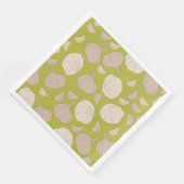 Knoblauchmuster - Knoblauchzehe und Bulle Serviette (Ecke)