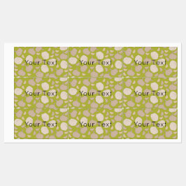 Knoblauchmuster - Knoblauchzehe- und Bullnachtssie Etiketten