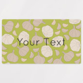 Knoblauchmuster - Knoblauchzehe- und Bullnachtssie Etiketten (Design 1)