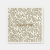 Knoblauchschnitt-Muster Serviette (Vorderseite)