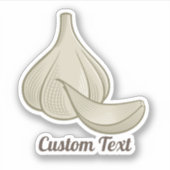 Knoblauchschnitt-Symbol Aufkleber (Vorderseite)