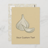 Knoblauchschnitt-Symbol Postkarte (Vorne/Hinten)