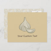 Knoblauchschnitt-Symbol Postkarte (Vorne/Hinten)