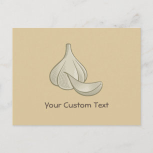 Knoblauchschnitt-Symbol Postkarte