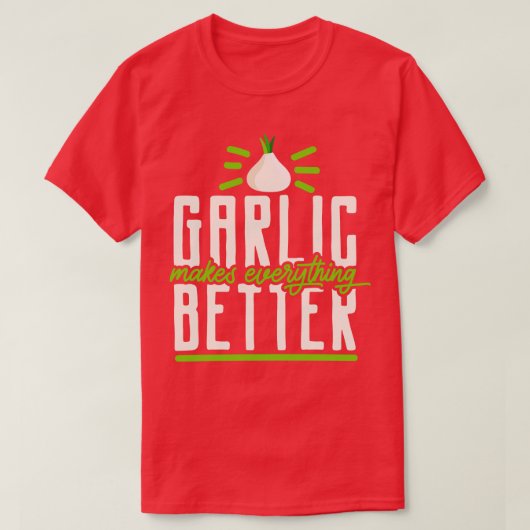 Knoblauchzehe Knoblauch Lover Kochen T-Shirt (Design vorne)