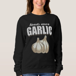 Knoblauchzehe Kochen Spaß Sweatshirt