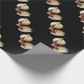 Knoblauchzehen des Knoblauchs Geschenkpapier (Ecke)