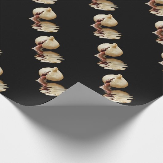 Knoblauchzehen des Knoblauchs Geschenkpapier (Ecke)