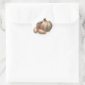 Knoblauchzwiebel Runder Aufkleber (Tasche)